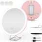 Rotating LED Makeup Mirror with Charging Fill Light & Bracket