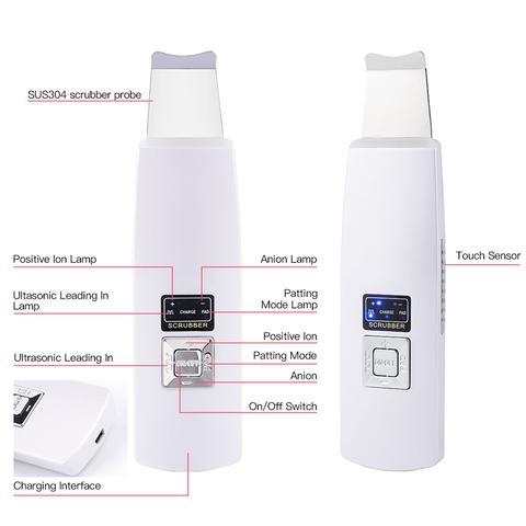 Ultrasonic Skin Scrubber – Blackhead & Acne Removal Facial Cleanser