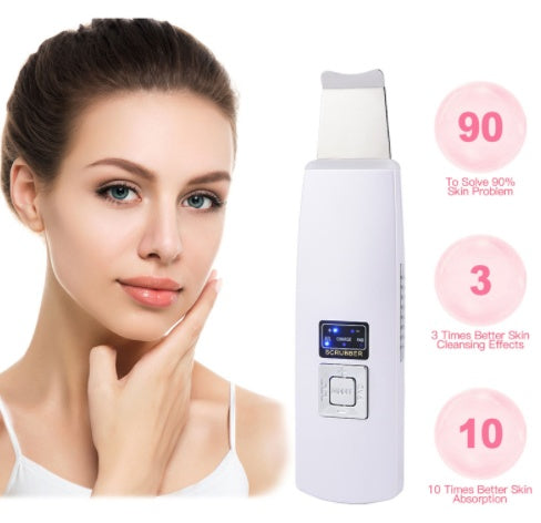 Ultrasonic Skin Scrubber – Blackhead & Acne Removal Facial Cleanser