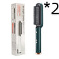 2-in-1 Hair Straightener & Curling Hot Comb – Negative Ion Brush