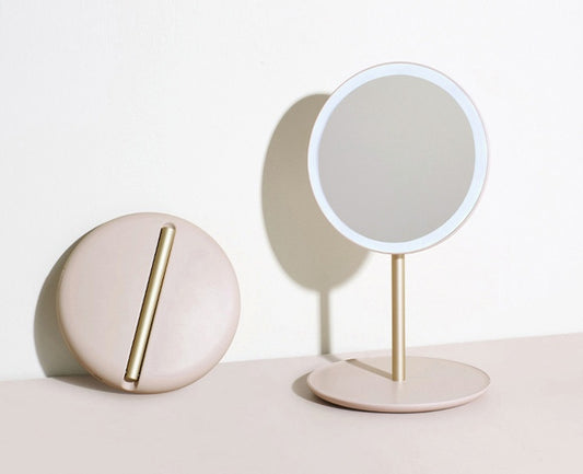 LED Folding Make-up Mirror – Portable & Bright