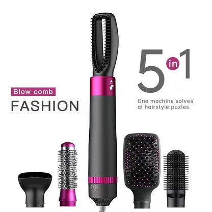5-in-1 Hair Dryer & Styling Brush – Professional Multi-Tool