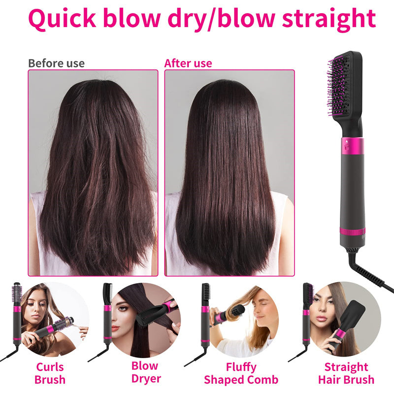5-in-1 Hair Dryer & Styling Brush – Professional Multi-Tool