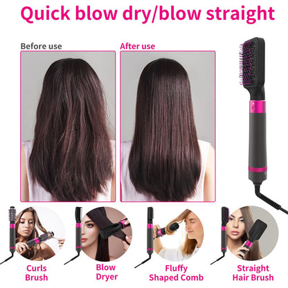 5-in-1 Hair Dryer & Styling Brush – Professional Multi-Tool