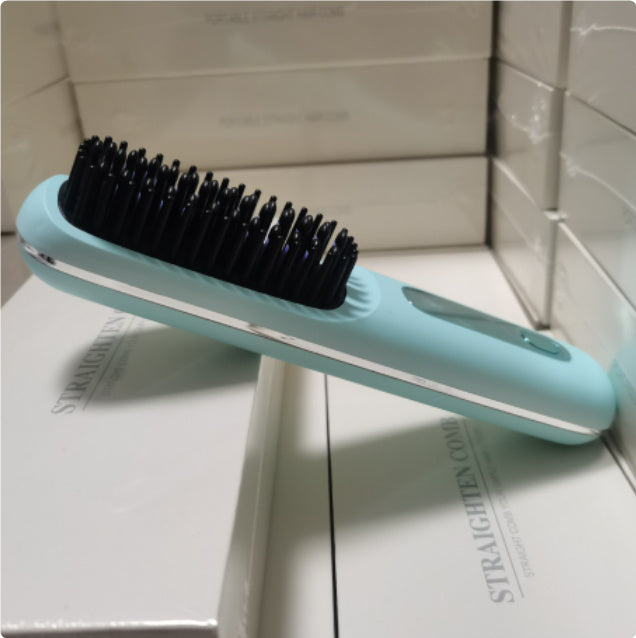 2-in-1 Wireless Hair Straightener & Curler Brush