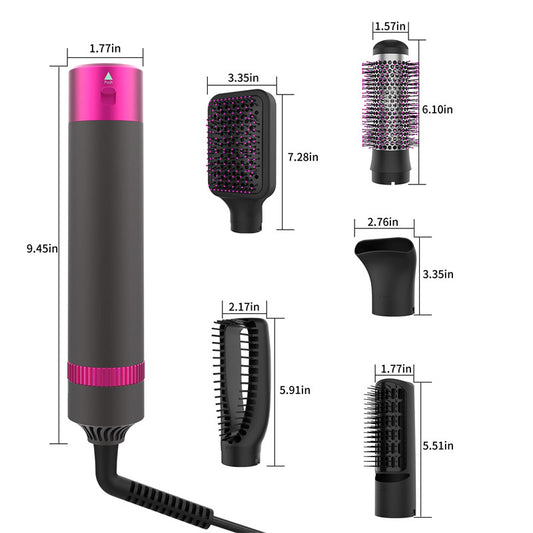 5-in-1 Hair Dryer & Styling Brush – Professional Multi-Tool