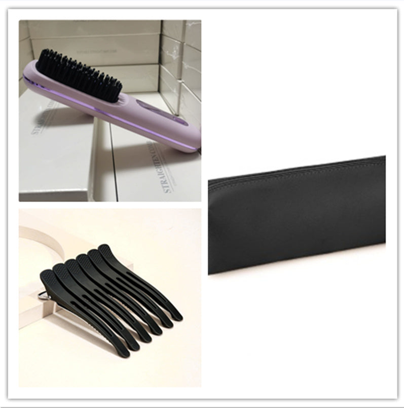 2-in-1 Wireless Hair Straightener & Curler Brush