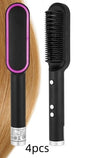 2-in-1 Hair Straightener & Curling Hot Comb – Negative Ion Brush
