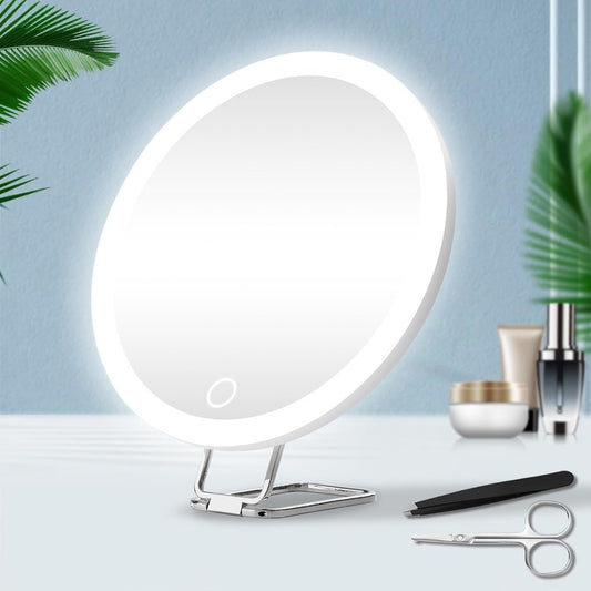 Rotating LED Makeup Mirror with Charging Fill Light & Bracket