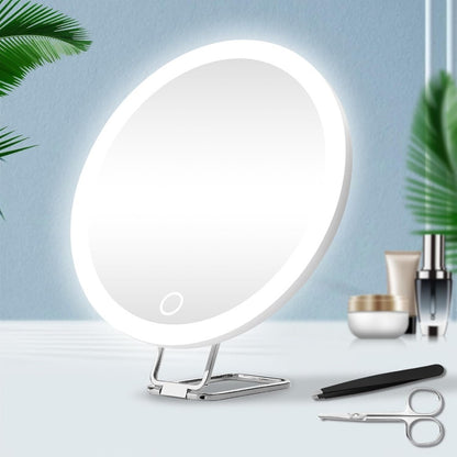 Rotating LED Makeup Mirror with Charging Fill Light & Bracket