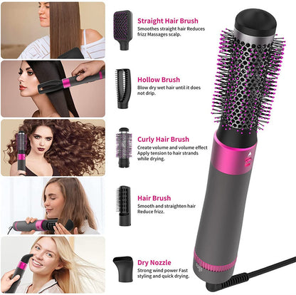 5-in-1 Hair Dryer & Styling Brush – Professional Multi-Tool