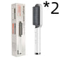 2-in-1 Hair Straightener & Curling Hot Comb – Negative Ion Brush